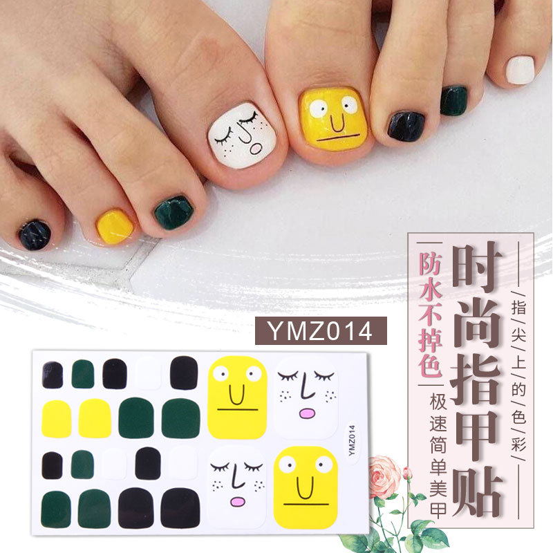 New Korean Nail Footsticker Paper Cartoon Fashion Nail Footsticker Toenail Sticker Environmental Protection Nail Sticker