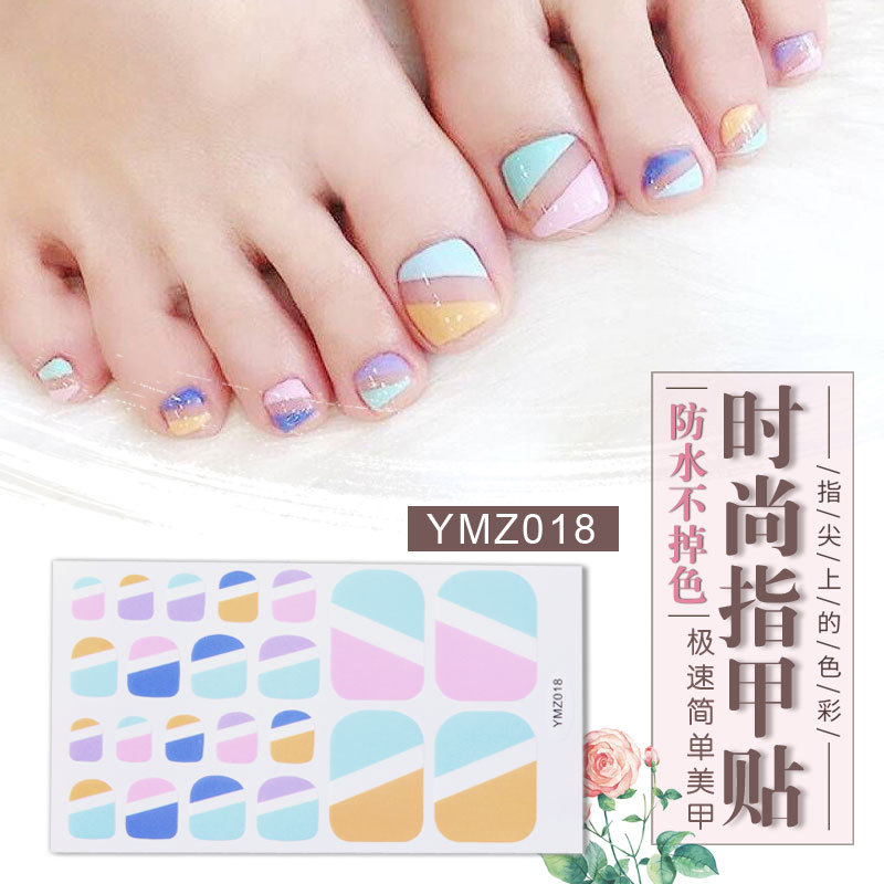 New Korean Nail Footsticker Paper Cartoon Fashion Nail Footsticker Toenail Sticker Environmental Protection Nail Sticker
