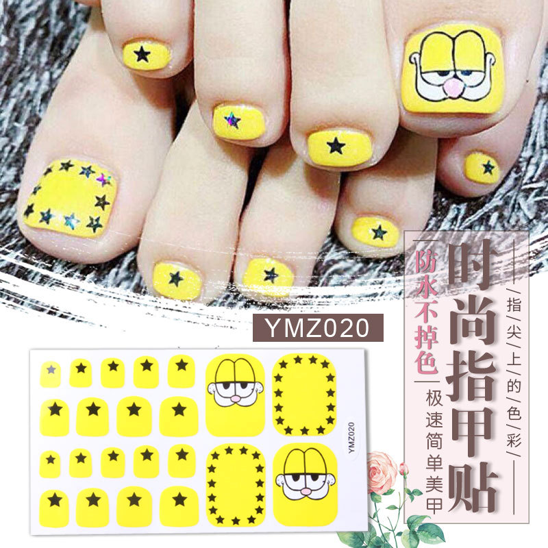 New Korean Nail Footsticker Paper Cartoon Fashion Nail Footsticker Toenail Sticker Environmental Protection Nail Sticker