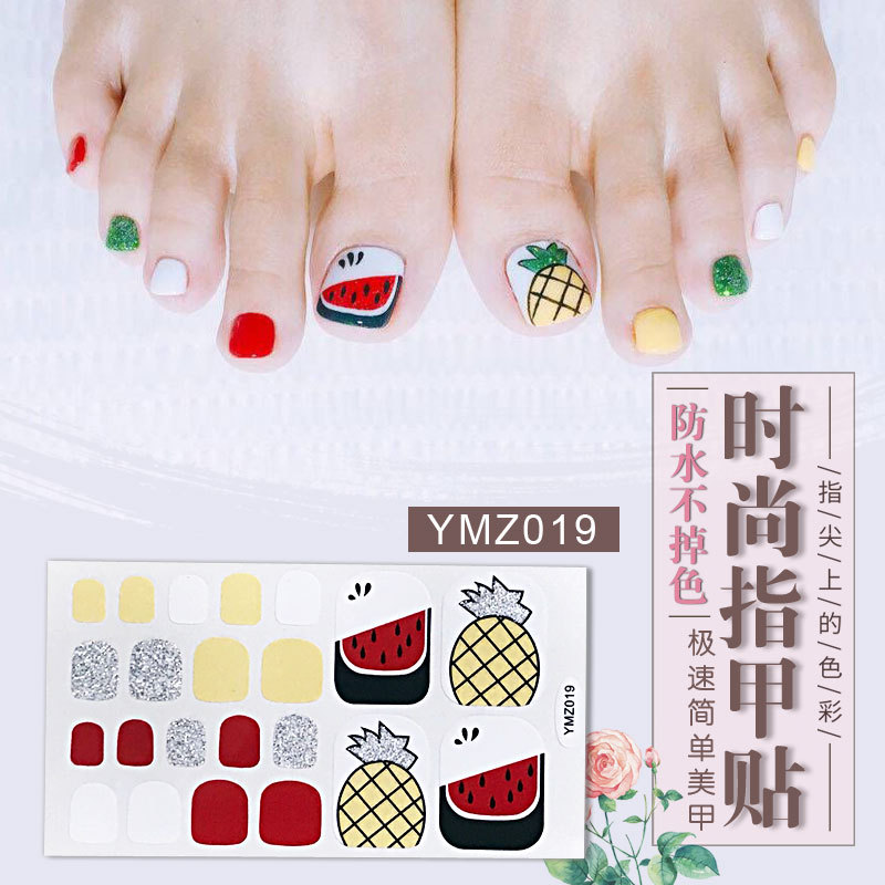 New Korean Nail Footsticker Paper Cartoon Fashion Nail Footsticker Toenail Sticker Environmental Protection Nail Sticker