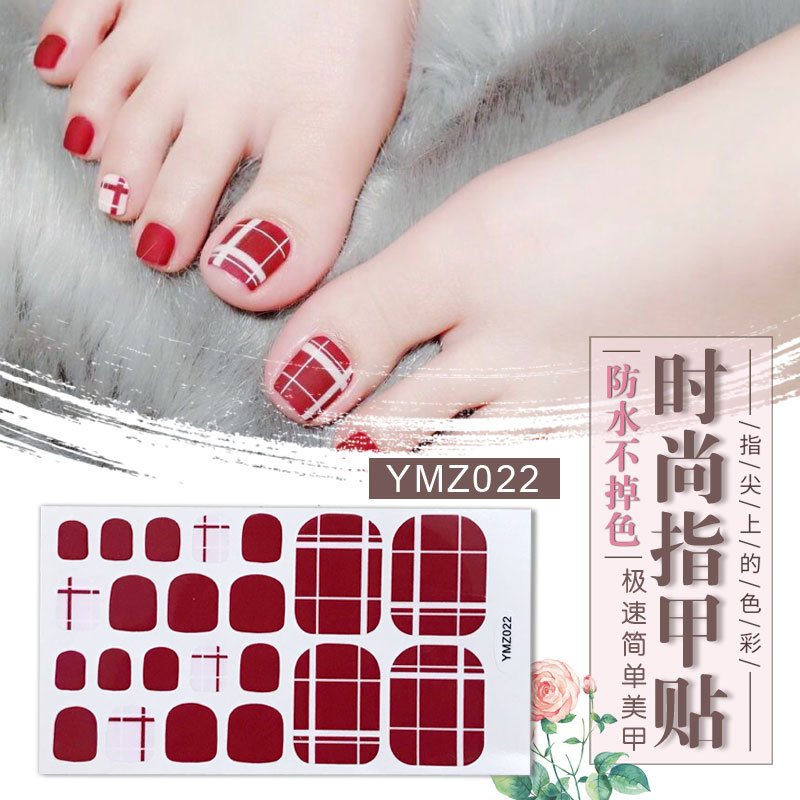 New Korean Nail Footsticker Paper Cartoon Fashion Nail Footsticker Toenail Sticker Environmental Protection Nail Sticker