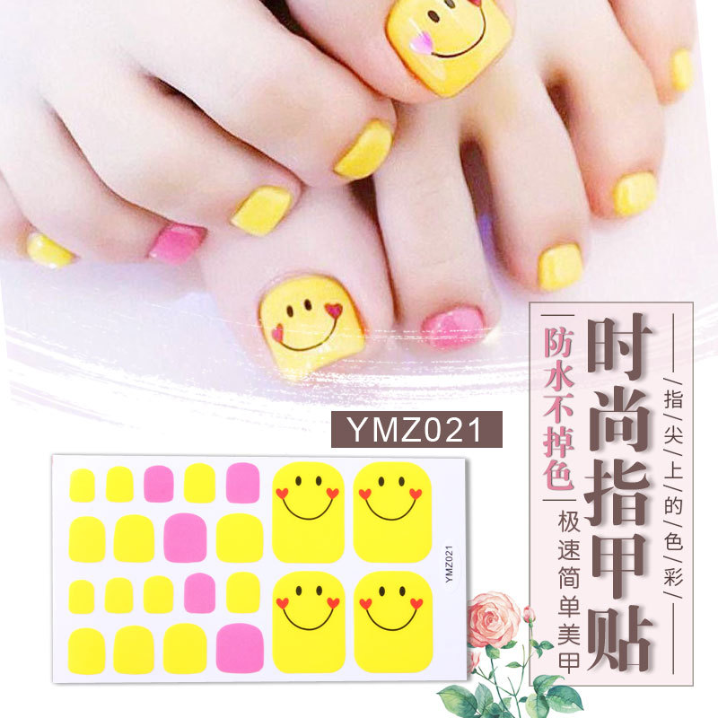 New Korean Nail Footsticker Paper Cartoon Fashion Nail Footsticker Toenail Sticker Environmental Protection Nail Sticker