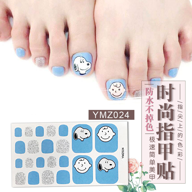 New Korean Nail Footsticker Paper Cartoon Fashion Nail Footsticker Toenail Sticker Environmental Protection Nail Sticker