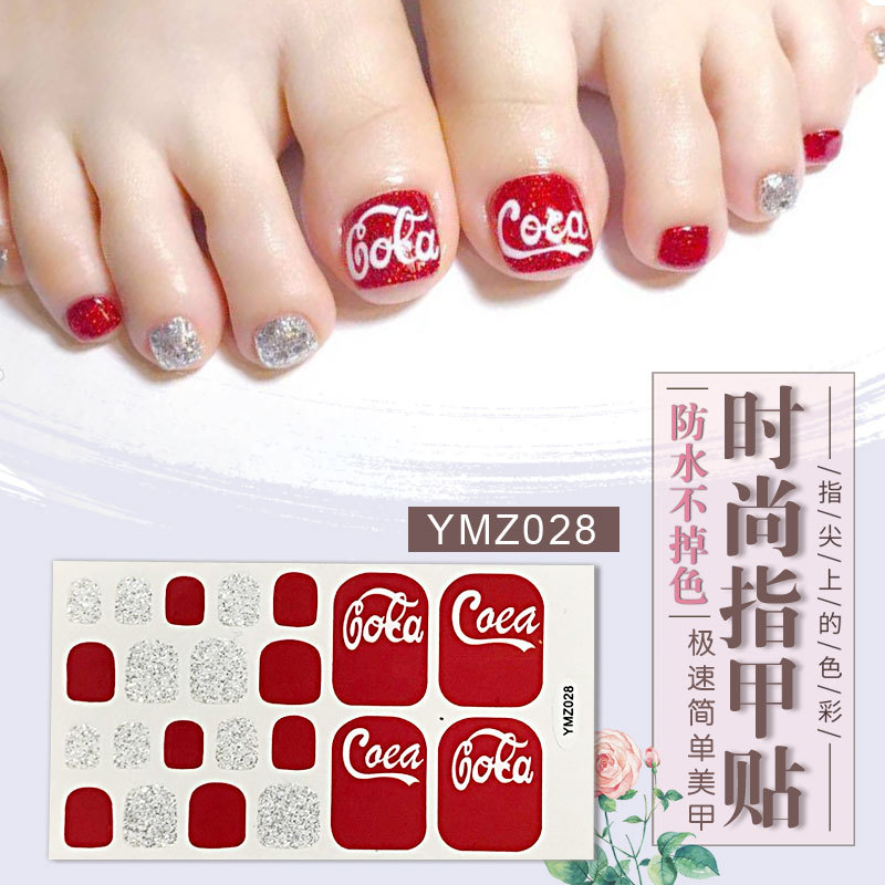New Korean Nail Footsticker Paper Cartoon Fashion Nail Footsticker Toenail Sticker Environmental Protection Nail Sticker