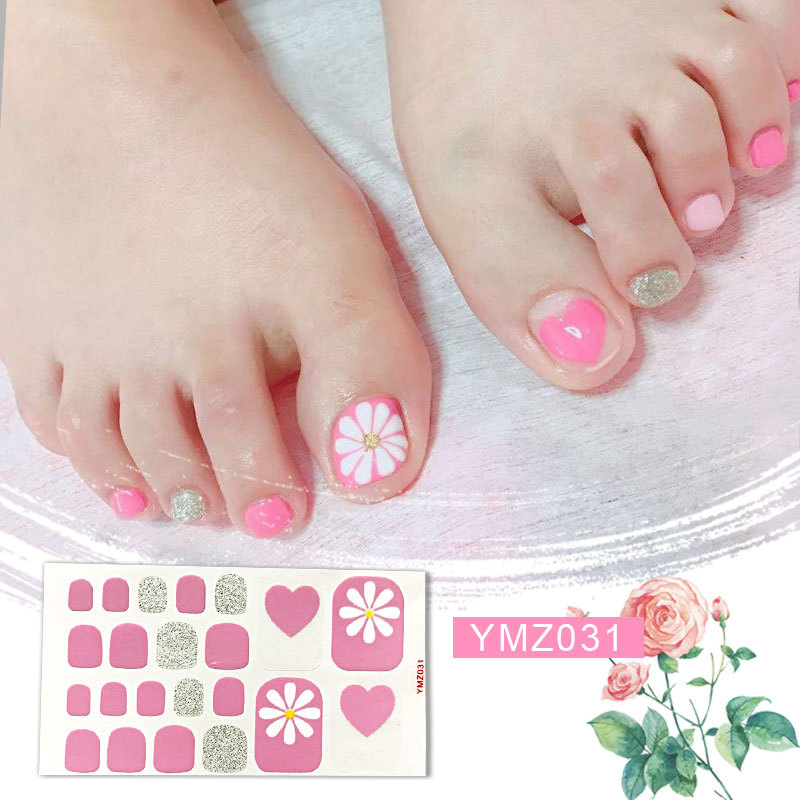 New Korean Nail Footsticker Paper Cartoon Fashion Nail Footsticker Toenail Sticker Environmental Protection Nail Sticker
