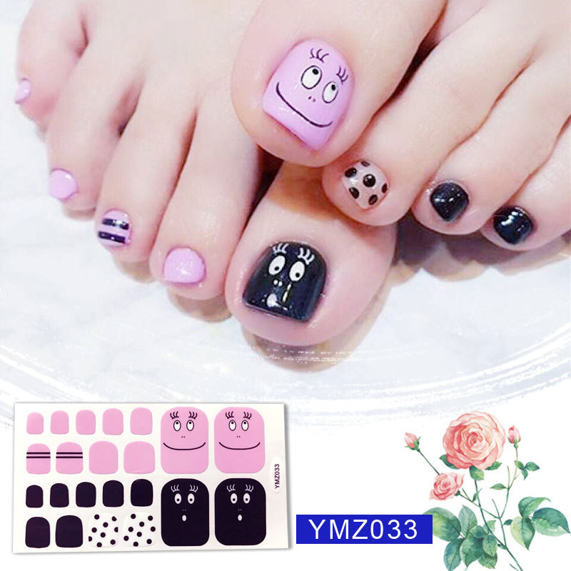 New Korean Nail Footsticker Paper Cartoon Fashion Nail Footsticker Toenail Sticker Environmental Protection Nail Sticker