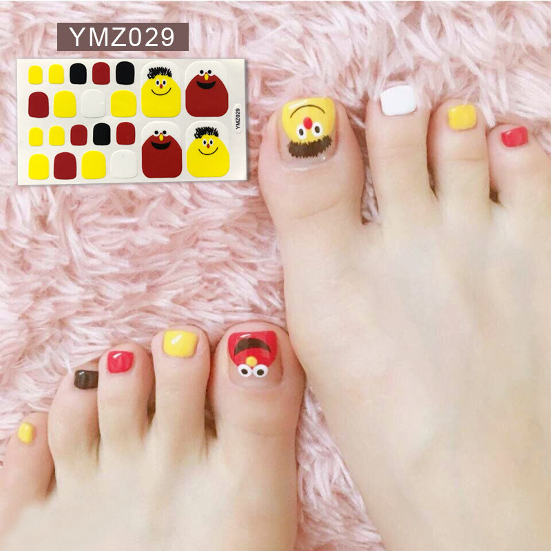 New Korean Nail Footsticker Paper Cartoon Fashion Nail Footsticker Toenail Sticker Environmental Protection Nail Sticker