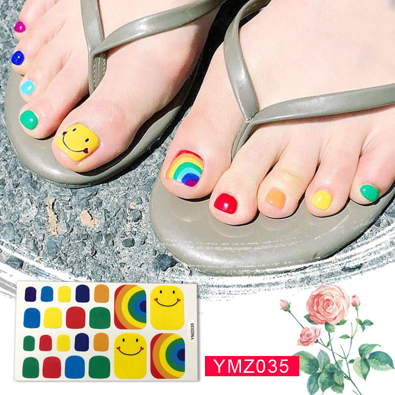 New Korean Nail Footsticker Paper Cartoon Fashion Nail Footsticker Toenail Sticker Environmental Protection Nail Sticker