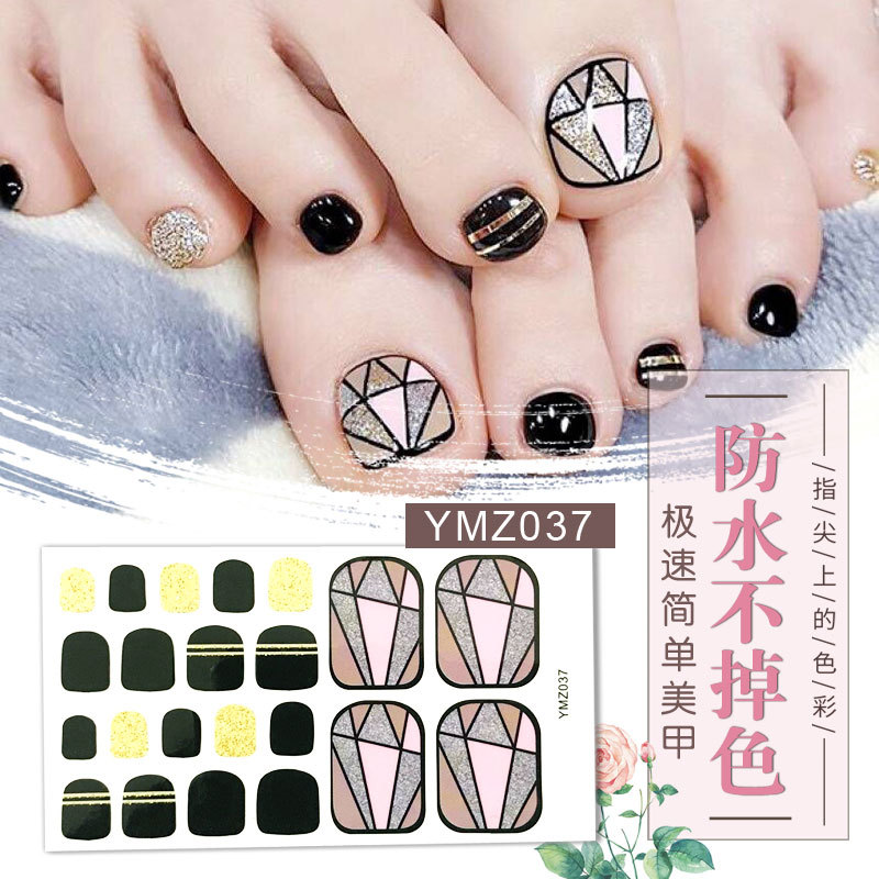 New Korean Nail Footsticker Paper Cartoon Fashion Nail Footsticker Toenail Sticker Environmental Protection Nail Sticker