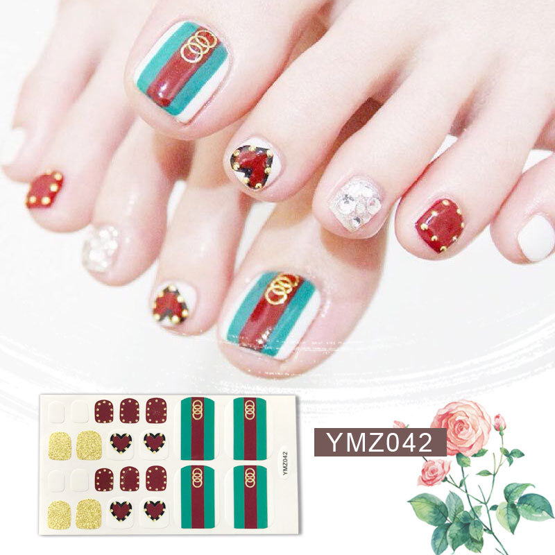 New Korean Nail Footsticker Paper Cartoon Fashion Nail Footsticker Toenail Sticker Environmental Protection Nail Sticker