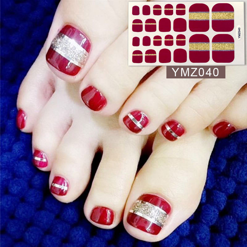 New Korean Nail Footsticker Paper Cartoon Fashion Nail Footsticker Toenail Sticker Environmental Protection Nail Sticker
