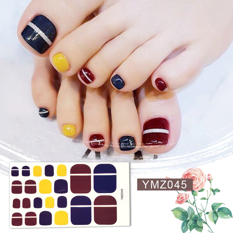 New Korean Nail Footsticker Paper Cartoon Fashion Nail Footsticker Toenail Sticker Environmental Protection Nail Sticker