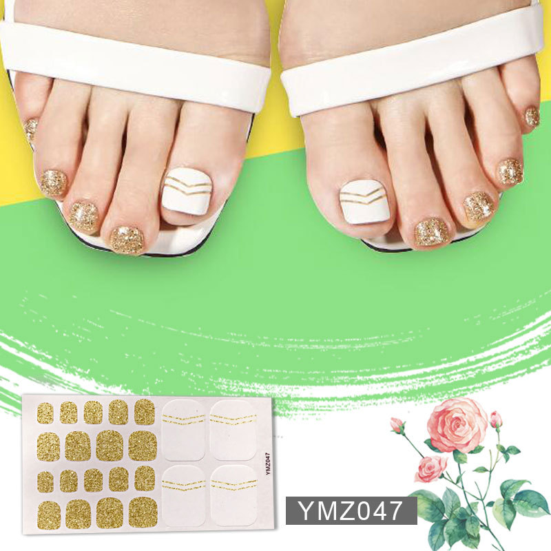 New Korean Nail Footsticker Paper Cartoon Fashion Nail Footsticker Toenail Sticker Environmental Protection Nail Sticker
