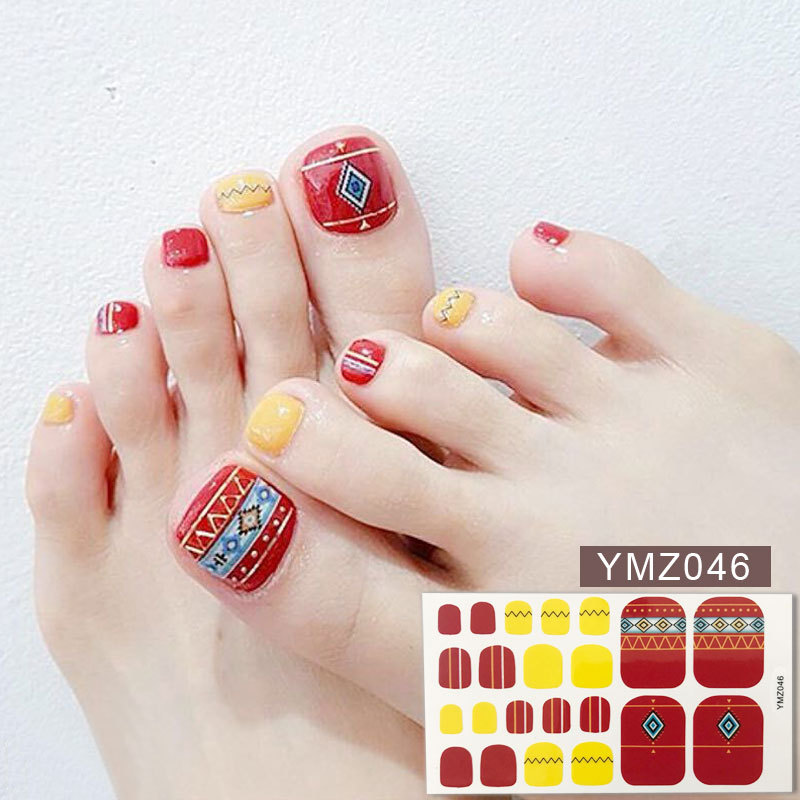 New Korean Nail Footsticker Paper Cartoon Fashion Nail Footsticker Toenail Sticker Environmental Protection Nail Sticker