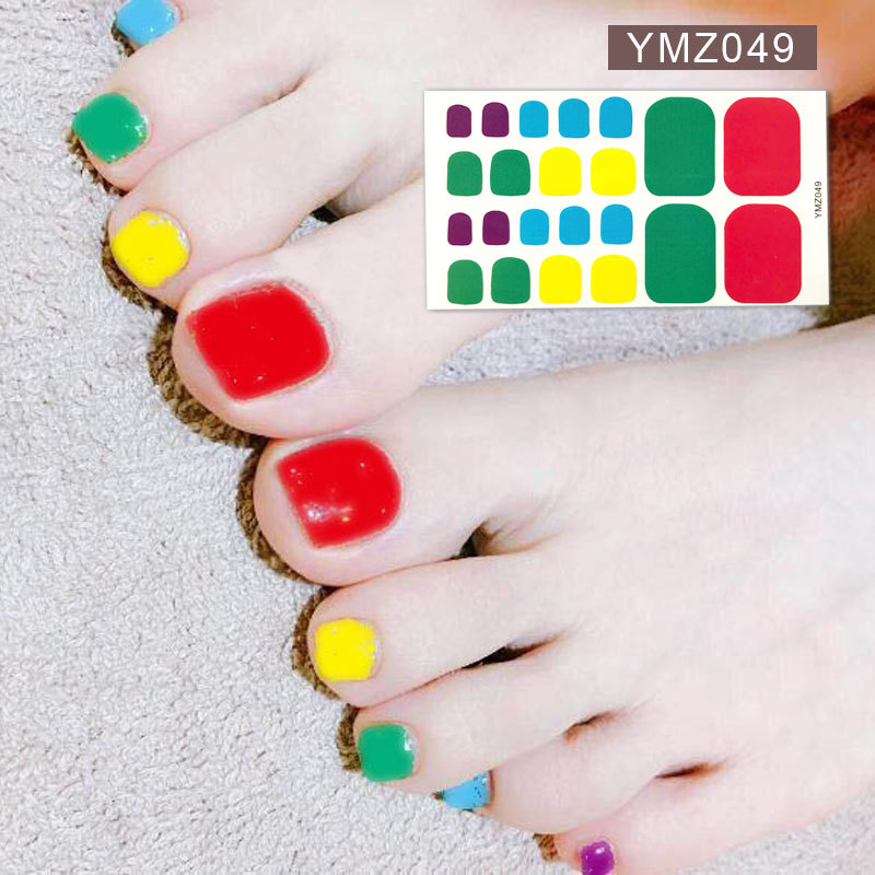 New Korean Nail Footsticker Paper Cartoon Fashion Nail Footsticker Toenail Sticker Environmental Protection Nail Sticker