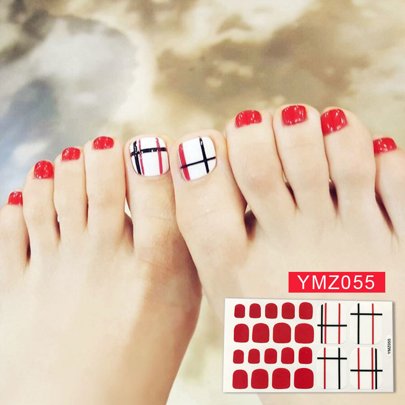 New Korean Nail Footsticker Paper Cartoon Fashion Nail Footsticker Toenail Sticker Environmental Protection Nail Sticker