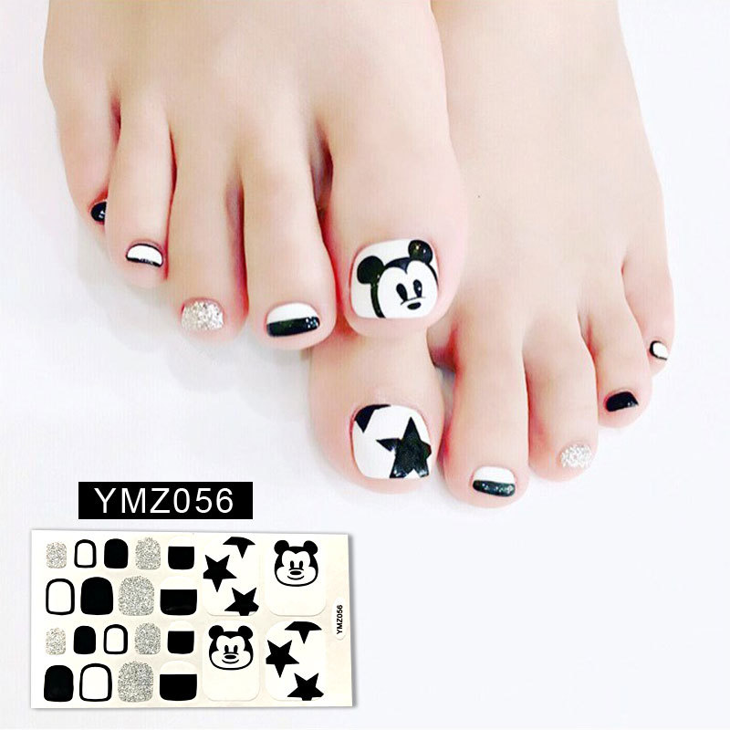 New Korean Nail Footsticker Paper Cartoon Fashion Nail Footsticker Toenail Sticker Environmental Protection Nail Sticker