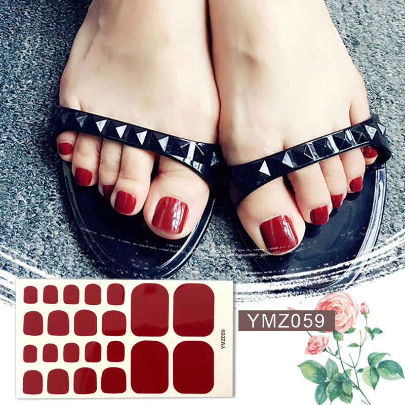 New Korean Nail Footsticker Paper Cartoon Fashion Nail Footsticker Toenail Sticker Environmental Protection Nail Sticker