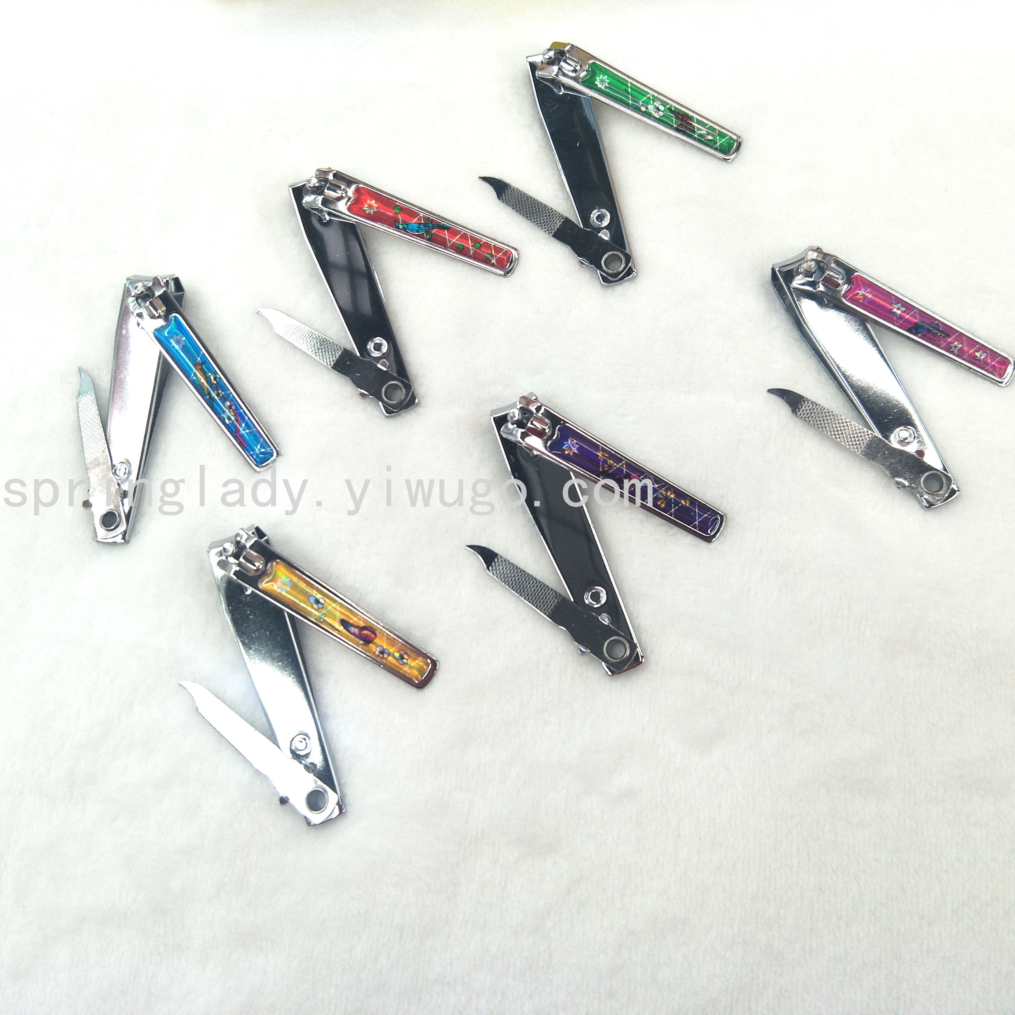 Y-0817J-3 Nail Clippers Stainless Steel Nail Clippers Nail Art Manicure Plier Folding Nail Scissors