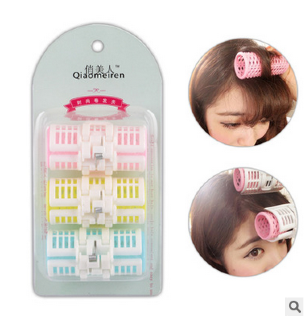 Hair curler plastic curlers bangs hair tube hair curls tool roll pear