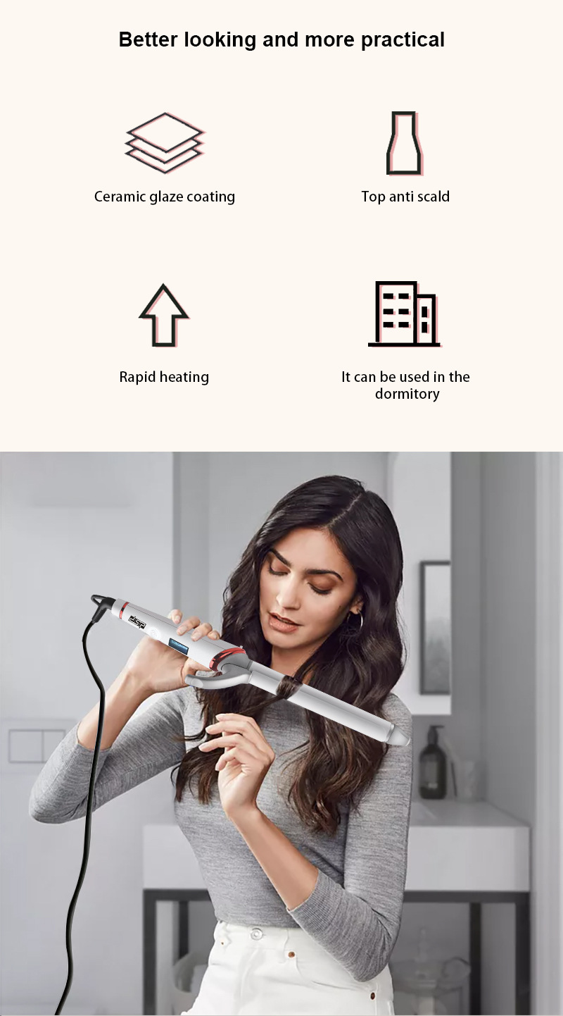DSP Hair Curler Home Dormitory Student Professional Curler Hair Care Does Not Hurt Hair Big Wave Perm European Standard