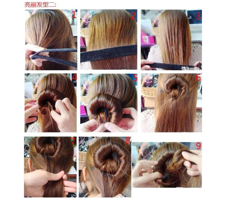 Factory Direct Sales French Hair Curler Bun Hair Band Hair Curler Bud-like Hair Style Hair Band Updo Tools
