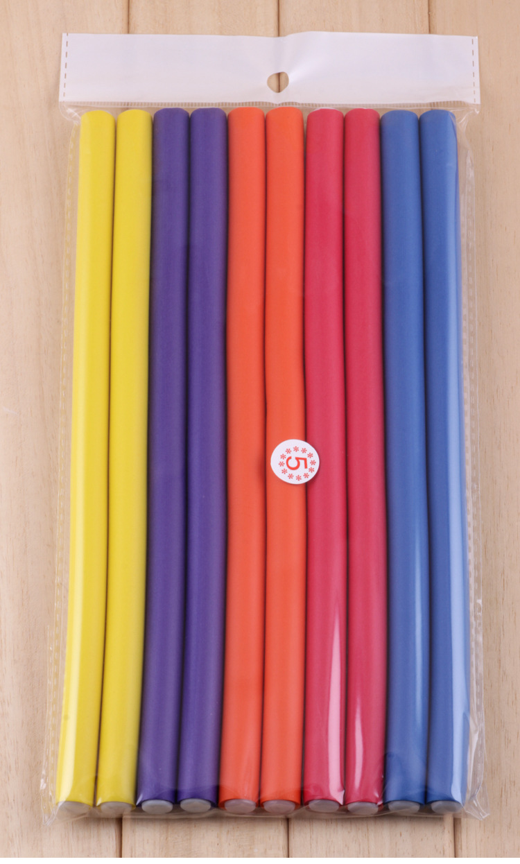 Magic hair curly hair stick roll bar rubber spring cold perm taping pear head hair curler
