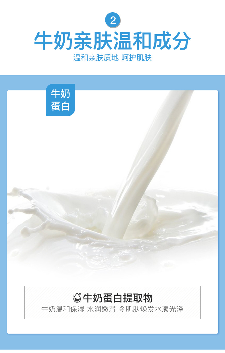 Images Milk Facial Cleanser Clear Water Ripple Moisturizing Deep Cleansing Facial Cleanser Facial Care Wholesale
