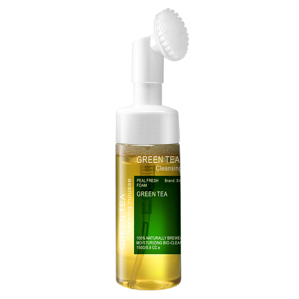 Green Tea Cleansing Mousse Foam Makeup Remover 2in1 Cleansing Oil Control and Water Supplement FaceWash Cleansing Milk