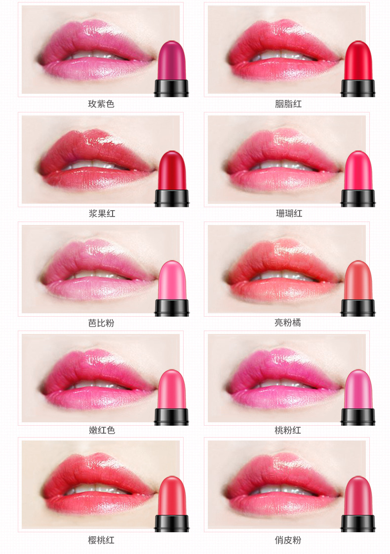 Bioaqua Jelly Lipstick Kit Discoloration Resistant Makeup Set Crayon Lipstick Lip Gloss Beauty One Piece Dropshipping