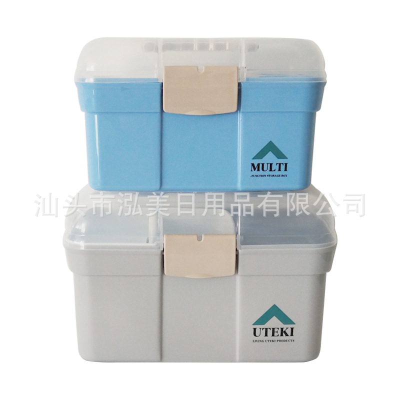 Portable Toolbox Storage Box Medicine Box Large Medicine Box Beauty Tools Organizing Storage Box Family First-Aid Kit