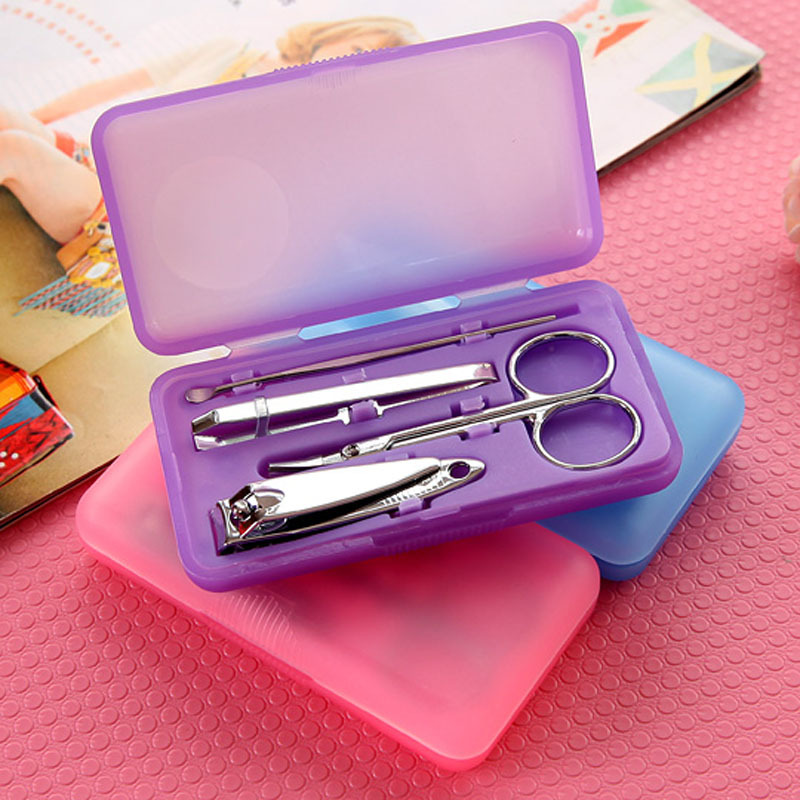 Beauty Manicure Set 4-Piece Set Nail Scissor Set Nail Clippers Fingernail Maintenance Kit Wholesale