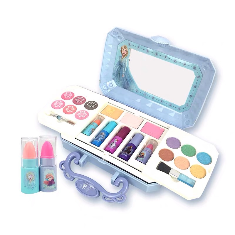 Disney Frozenii Children&#039;s Cosmetics Makeup Kit Elsa Girl&#039;s Toy Set Jiannian Beauty Mini Box