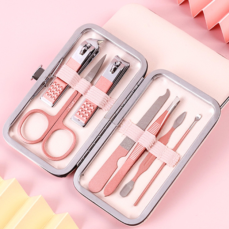 Eagle Mouth Stainless Steel Nail Clippers Set Manicure Beauty Scissors Tool Kit 18-Piece Manicure Pedicure Box