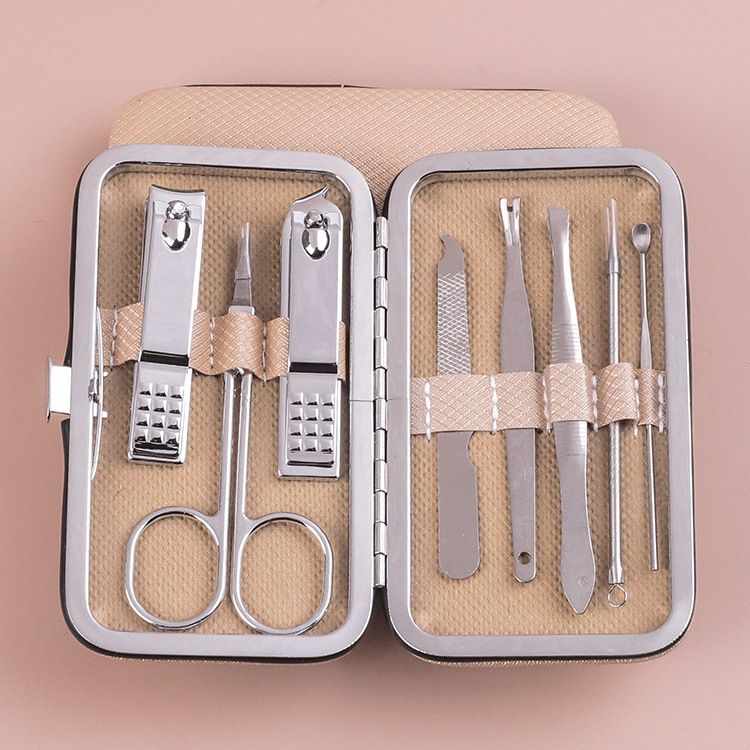 Eagle Mouth Stainless Steel Nail Clippers Set Manicure Beauty Scissors Tool Kit 18-Piece Manicure Pedicure Box