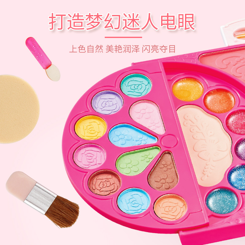 Children&#039;s Cosmetics Set Toy Princess Style Girl Beauty Play House Girl Makeup Kit Wholesale Gift