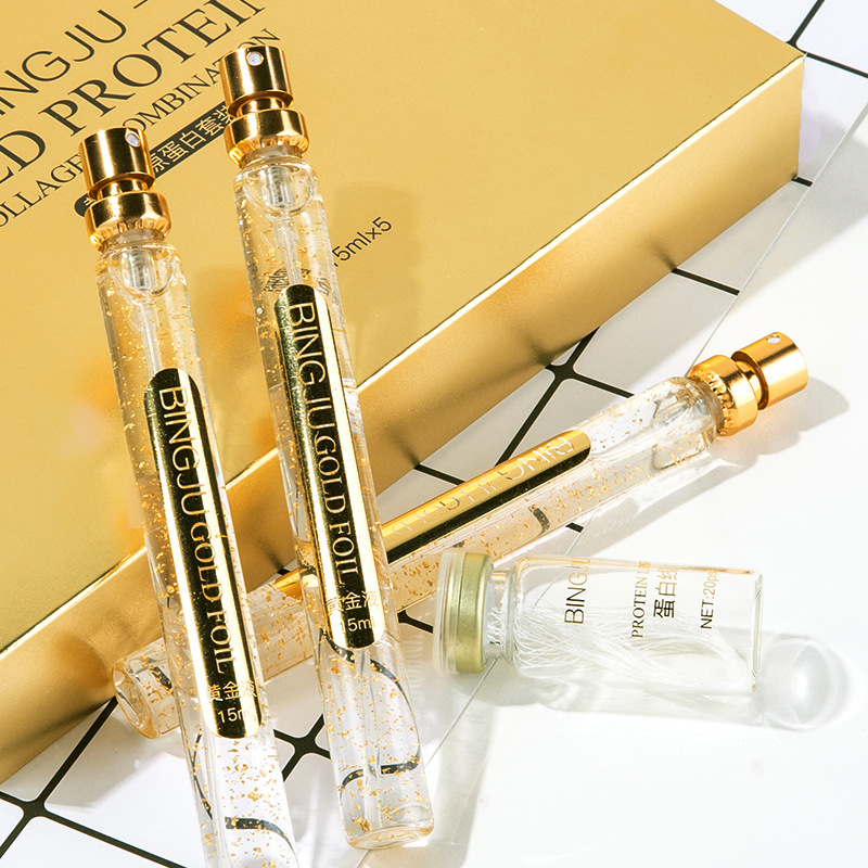 Bing Ju Gold Thread Carving Essence Set Collagen Thread Lifting Firming Beauty Salon Skin Care Kit Female Wholesale