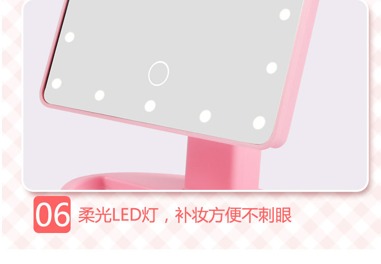 Touch Induction Led Light Desktop Storage Makeup Mirror 16/22 Lamp Makeup Mirror Desktop 360 Rotating Vanity Mirror Touch Induction Led Light Desktop Storage Makeup Mirror 16/22 Lamp Makeup Mirror Desktop 360 Rotating Vanity Mirror