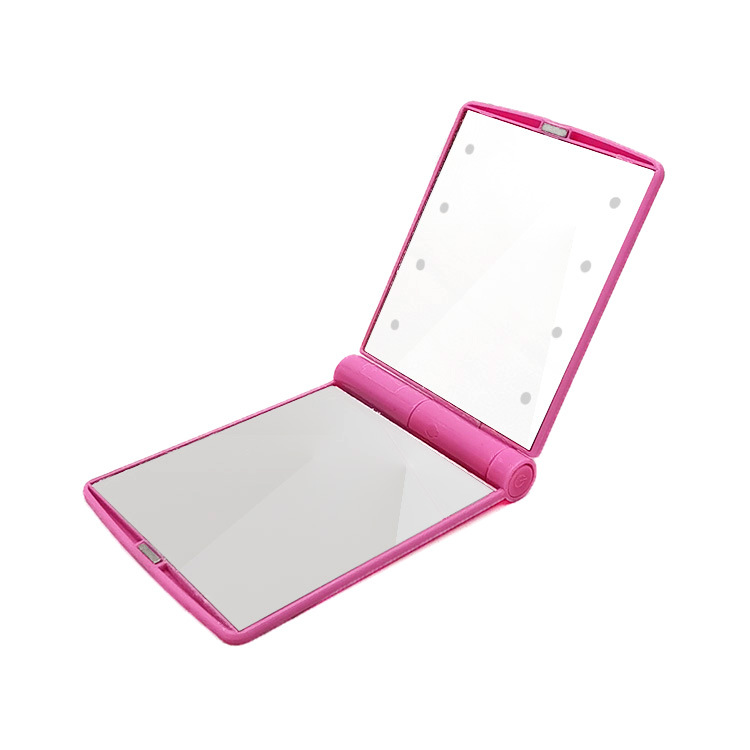 Wholesale Mirror Makeup Mirror Foldable and Convenient Makeup Mirror Students with LED Fill Light Handheld Mirror