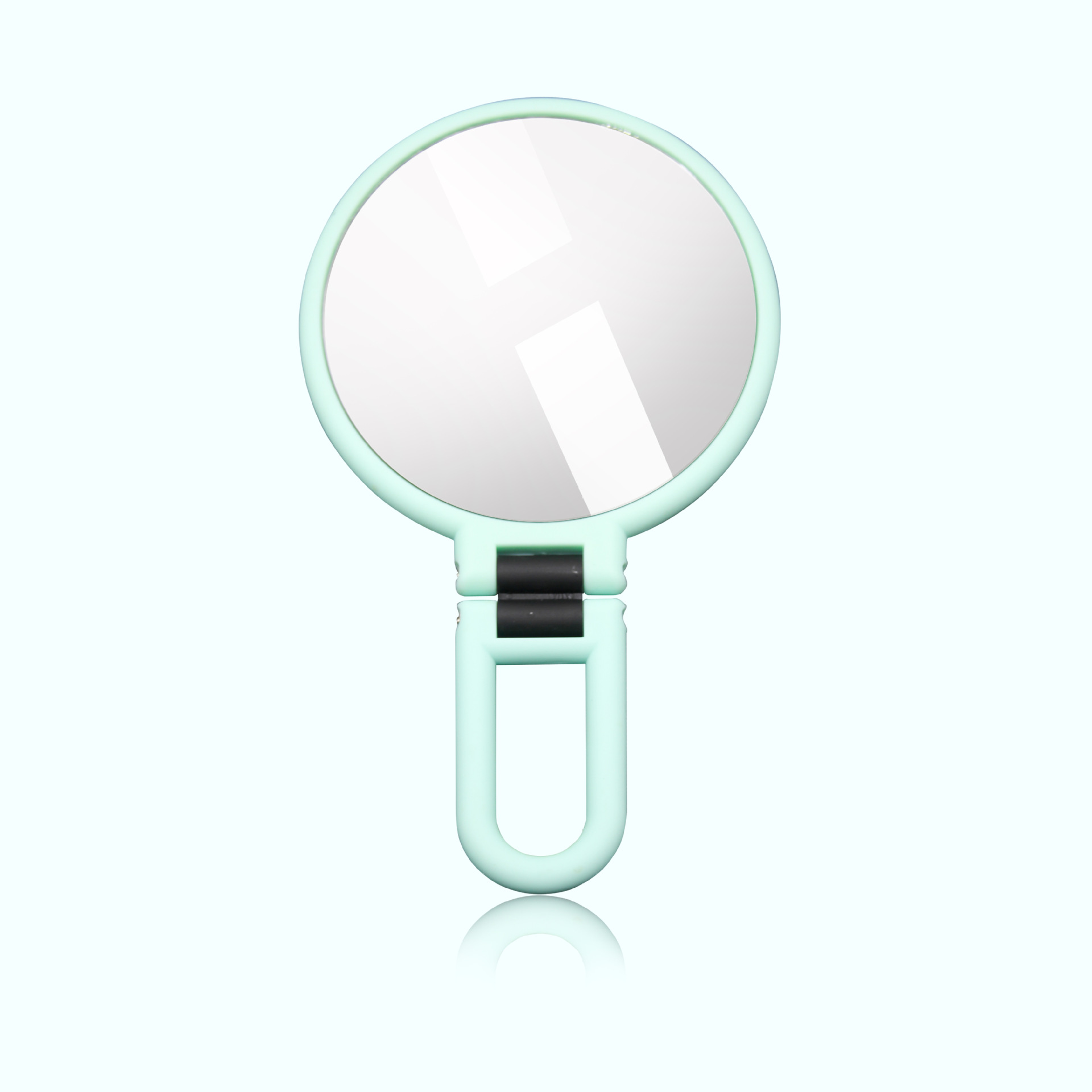 10 Times Magnification Small round Mirror 5 Times Makeup Mirror Princess Mirror Folding Portable Mirror HandHold Mirror