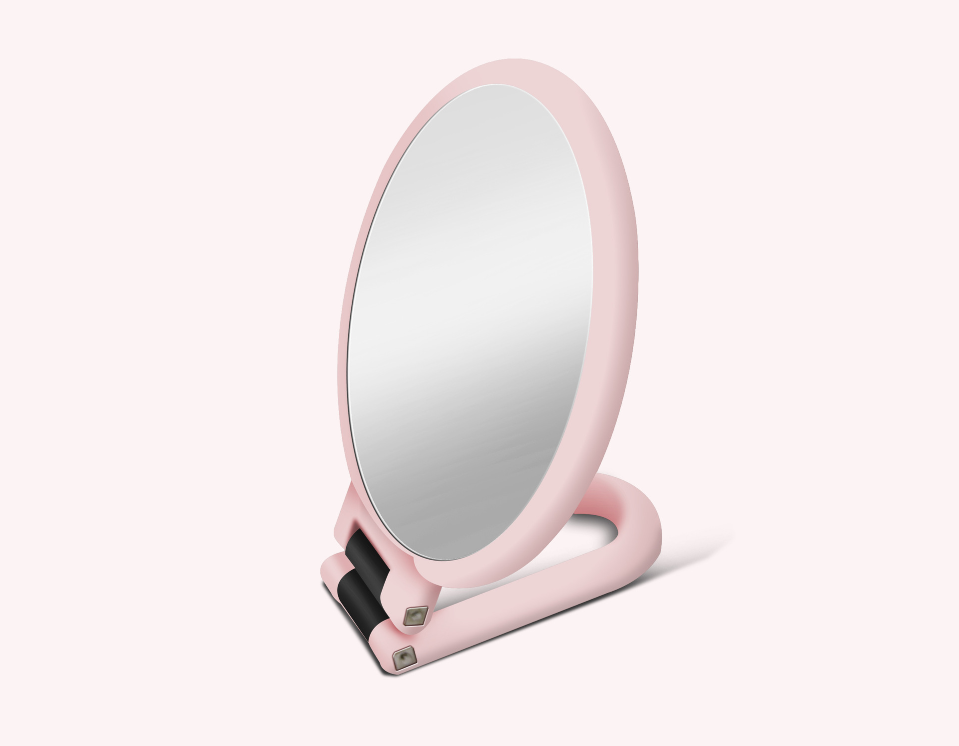 10 Times Magnification Small round Mirror 5 Times Makeup Mirror Princess Mirror Folding Portable Mirror HandHold Mirror