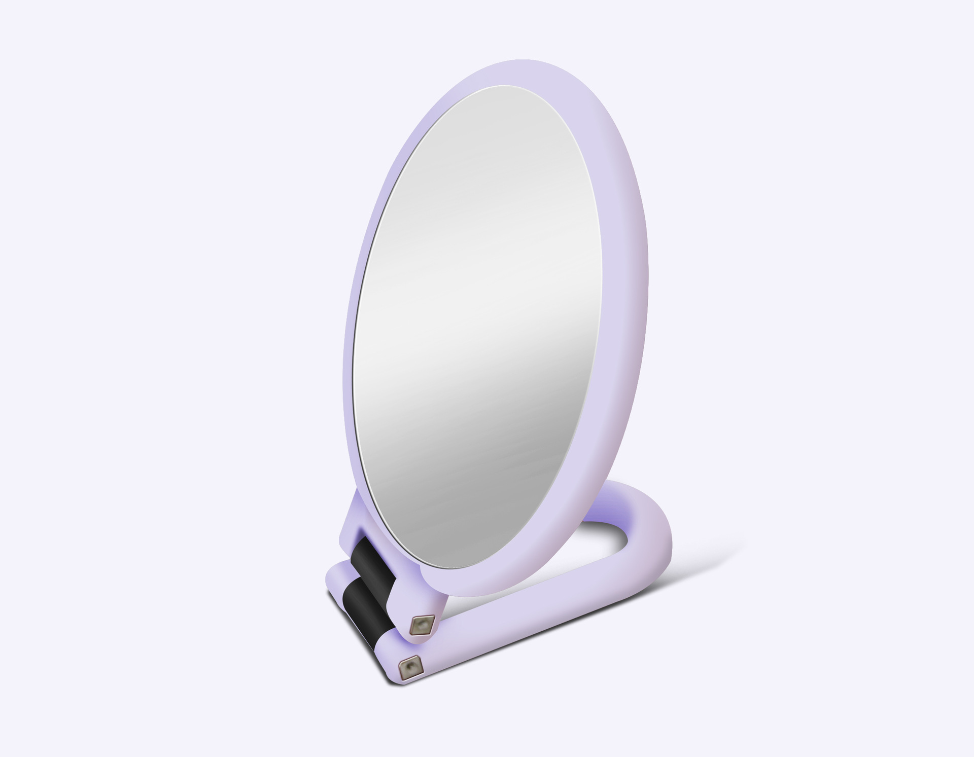 10 Times Magnification Small round Mirror 5 Times Makeup Mirror Princess Mirror Folding Portable Mirror HandHold Mirror