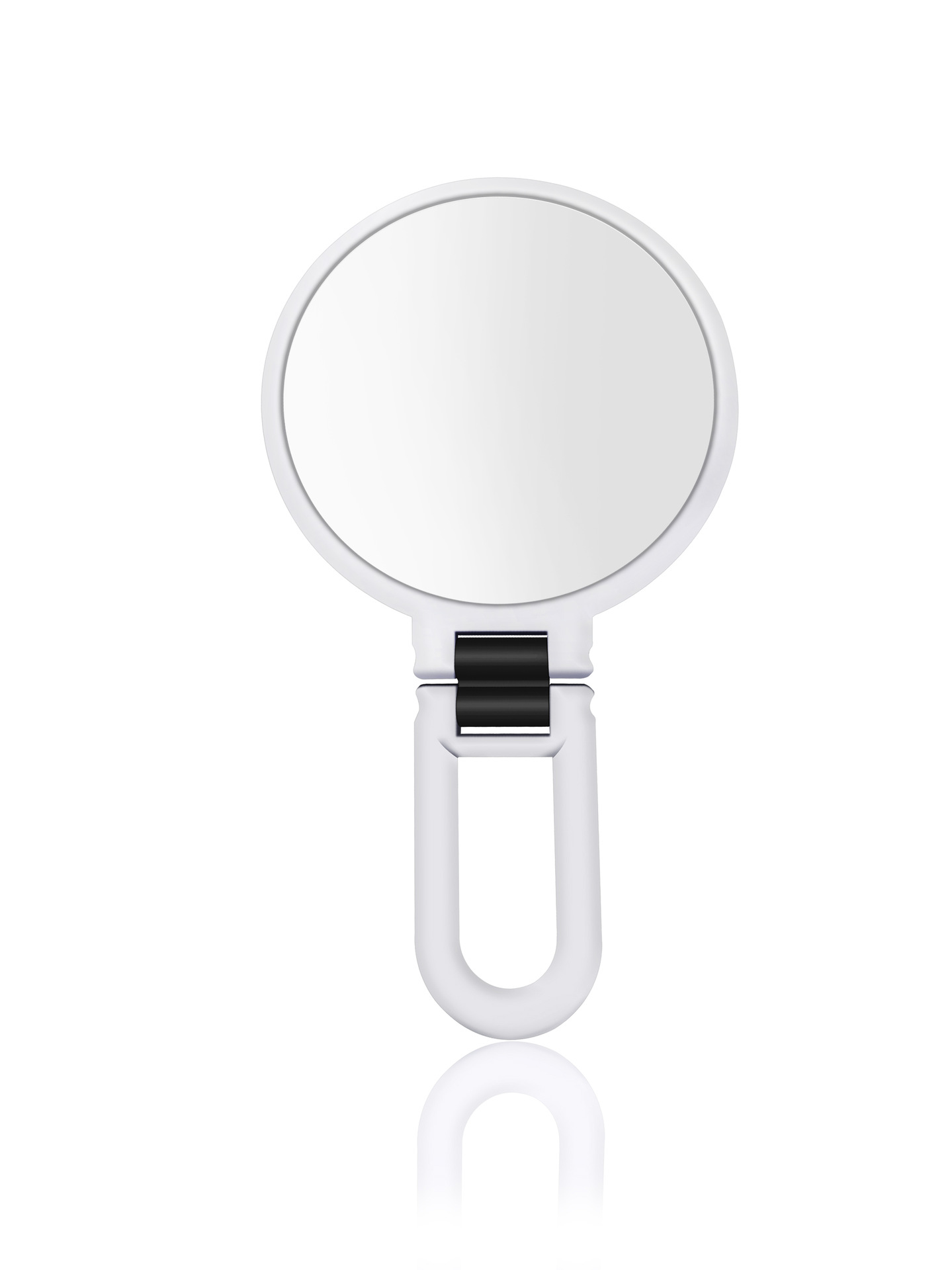 10 Times Magnification Small round Mirror 5 Times Makeup Mirror Princess Mirror Folding Portable Mirror HandHold Mirror