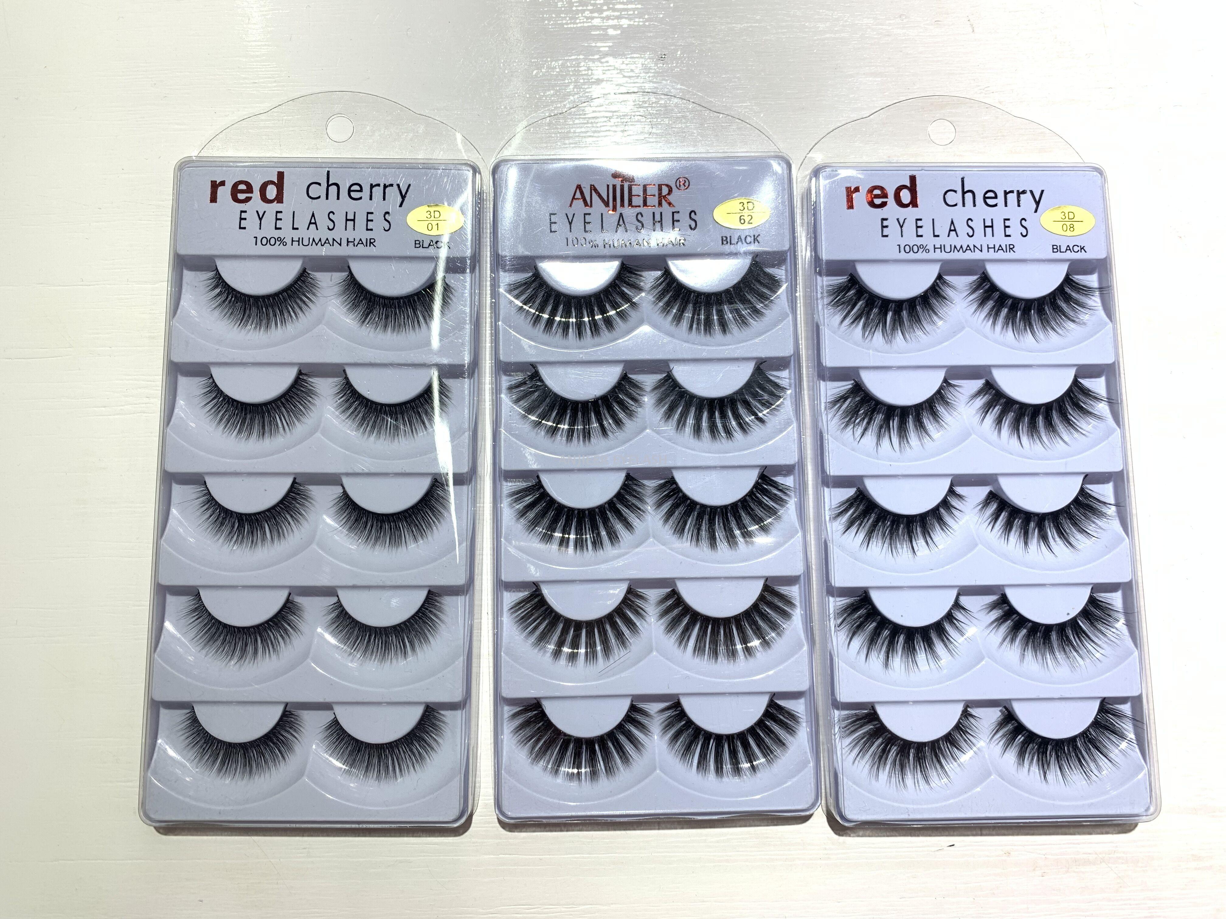 ANJIEER false eyelash female natural thick 3D 3D without makeup simulation hard stem double eyelid air eyelashes