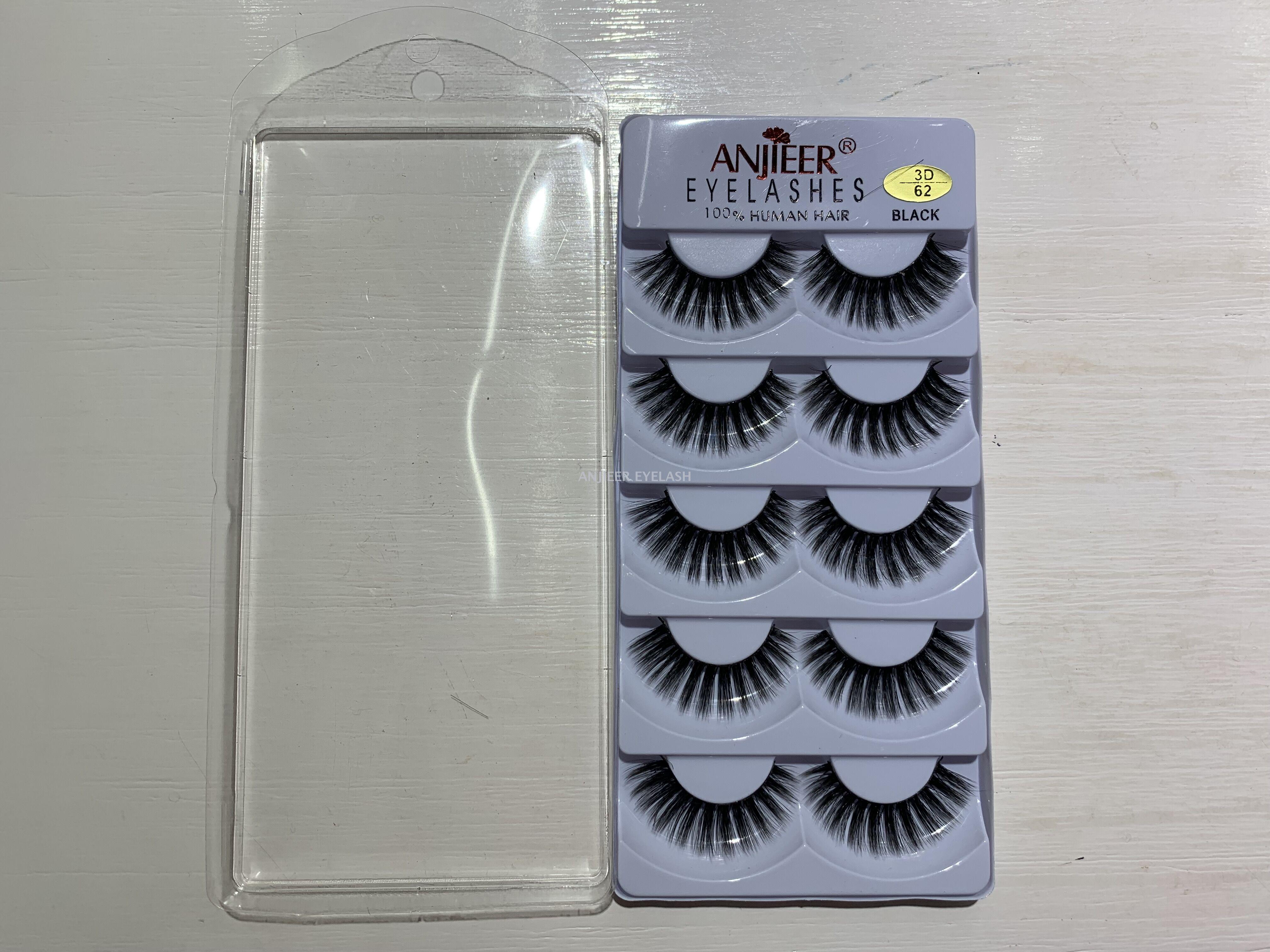 ANJIEER false eyelash female natural thick 3D 3D without makeup simulation hard stem double eyelid air eyelashes