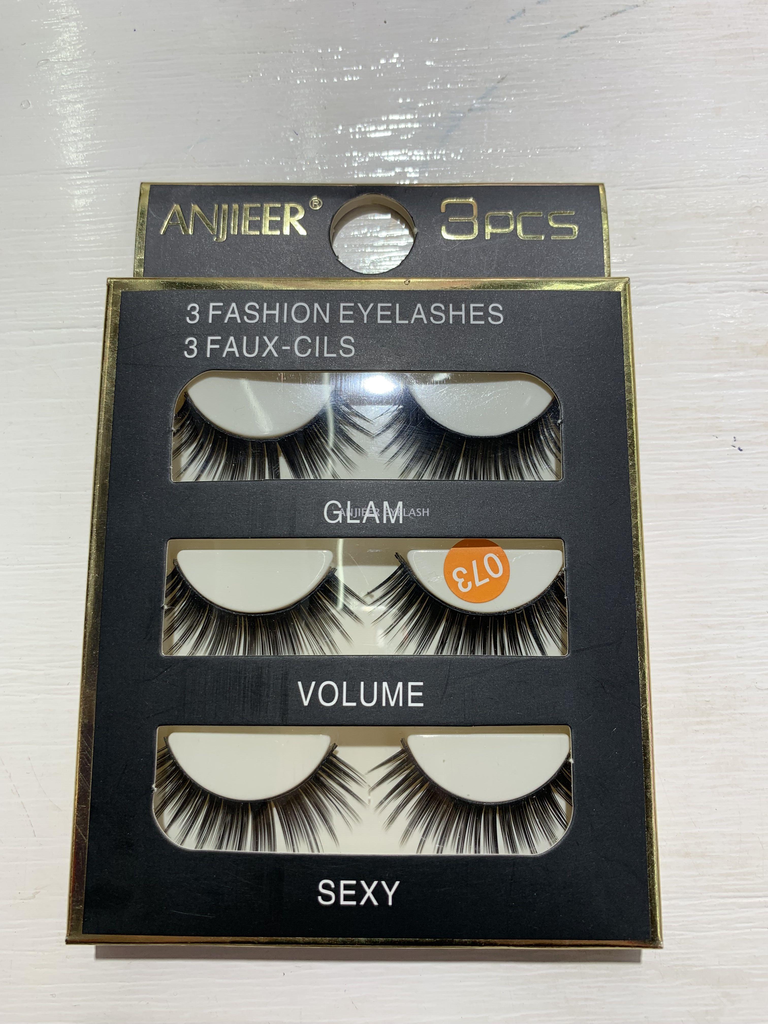 ANJIEER false eyelash female natural thick 3D 3D without makeup simulation hard stem double eyelid air eyelashes