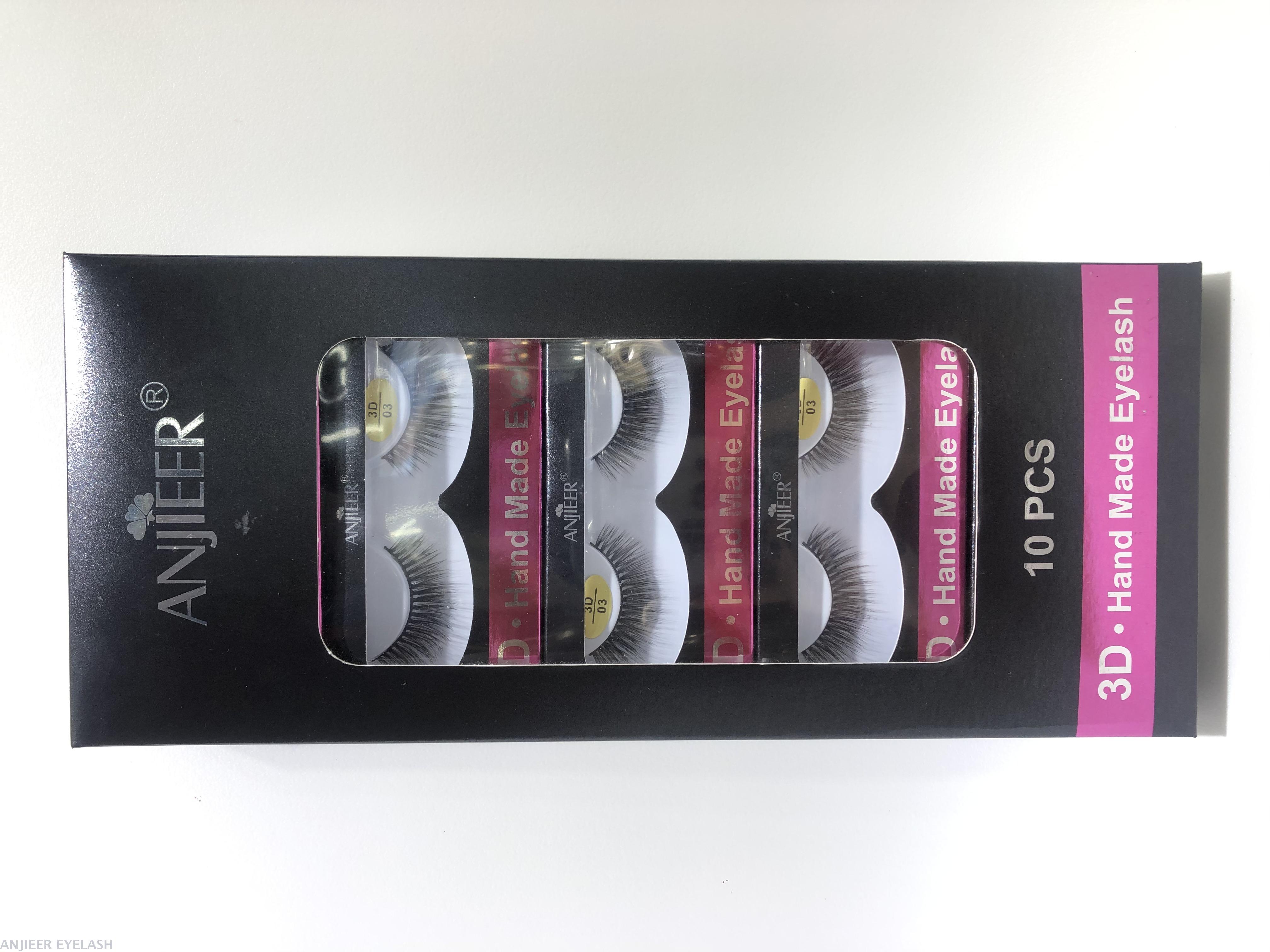 ANJIEER false eyelash female natural thick 3D 3D without makeup simulation hard stem double eyelid air eyelashes