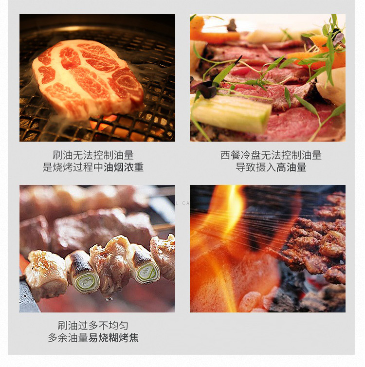 Creative Press Type Barbecue Oil Spray Bottle Kitchen Leak-Proof Seasoning Bottle Glass Oil Pot Color Box Packaging