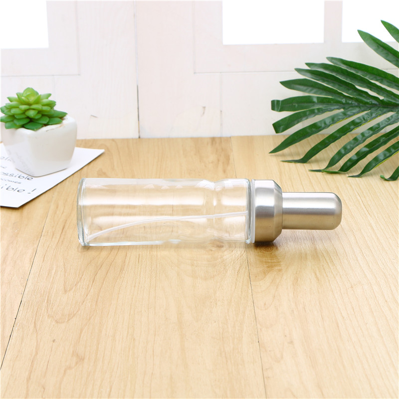 Transparent Glass Spray Bottle Storage Bottle Cosmetic Packaging Cosmetic Bottle Spray Pump