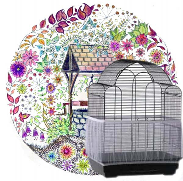 Mesh Bird Cover Dust-Proof Bird Cage Accessories Thrush Starling Yarn Cover Large, Medium and Small Mesh Bird Cover Dust-Proof Bird Cage Accessories Thrush Starling Yarn Cover Large, Medium and Small
